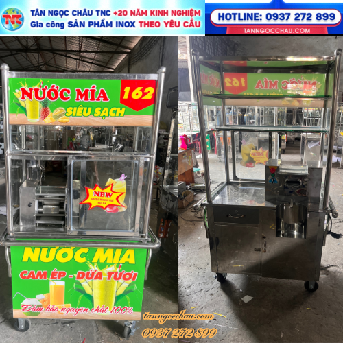 Siêu phẩm xe ép mía Tân Ngọc Châu: 2 cây cùng lúc – 6 bạc đạn siêu bền thế hệ mới giá rẻ tại Cần Thơ