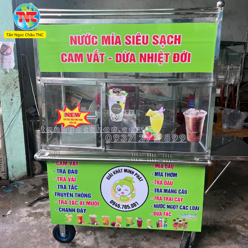 Xe Nước Mía Kim Cương 1m2 Giá Sản Xuất Tại Xưởng Có Giao Hàng Tận Nơi Miễn Phí
