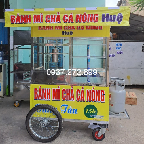 Xe bánh mì chả cá 1m2