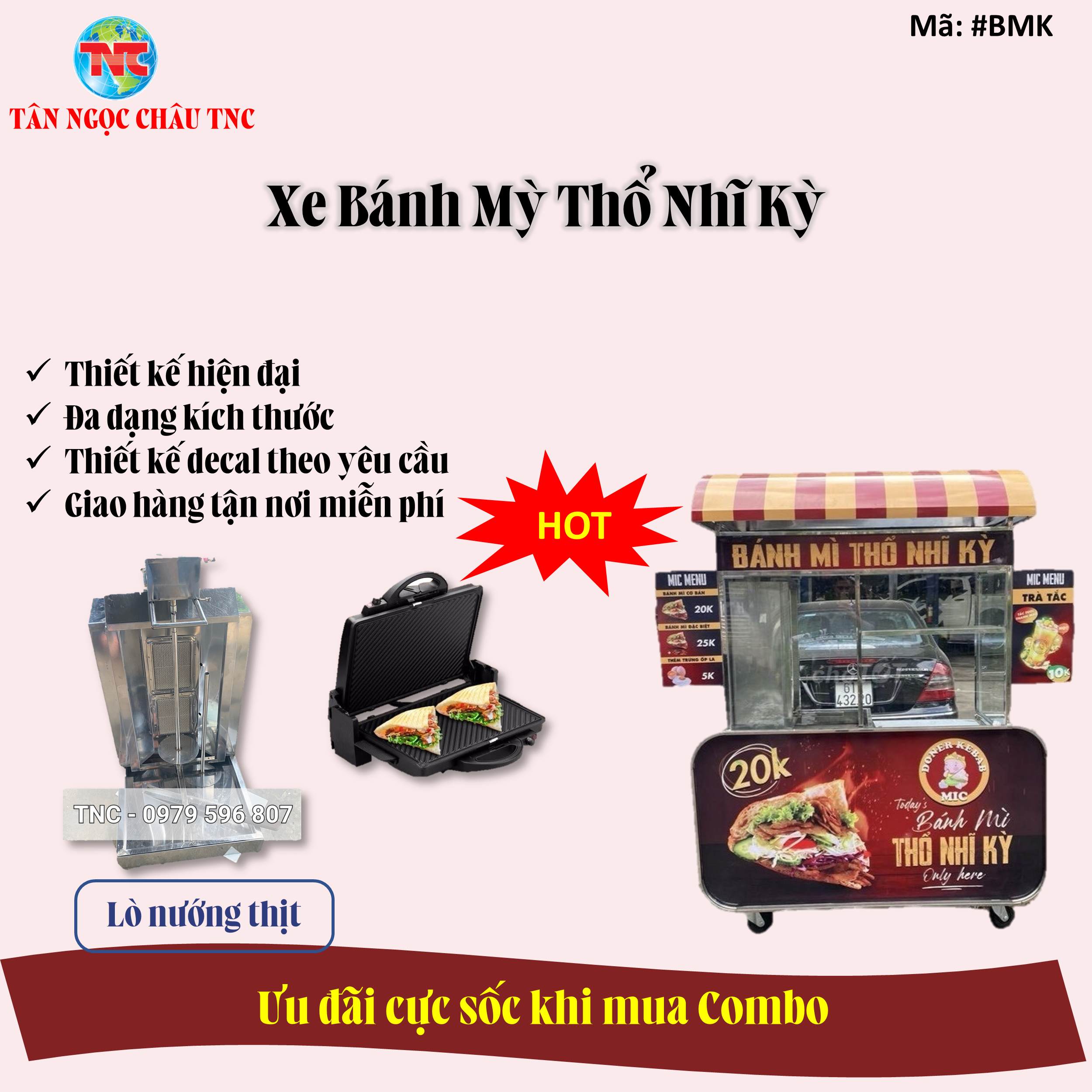Xe Bánh Mì Thổ Nhĩ Kì Mẫu Siêu Hot Hiện Nay Giá Hủy Diệt -Mễn Phí Giao Hàng Tận Nơi